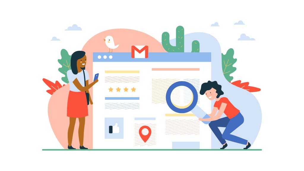 Illustration showing how Google connects local service businesses with nearby customers
