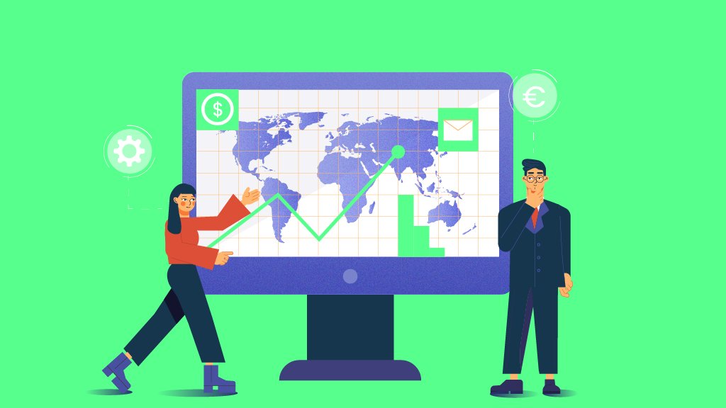 Graphic showing how local SEO has lower competition than national SEO