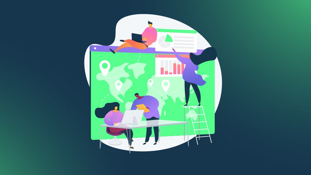 Illustration showing how website design supports local SEO and user experience