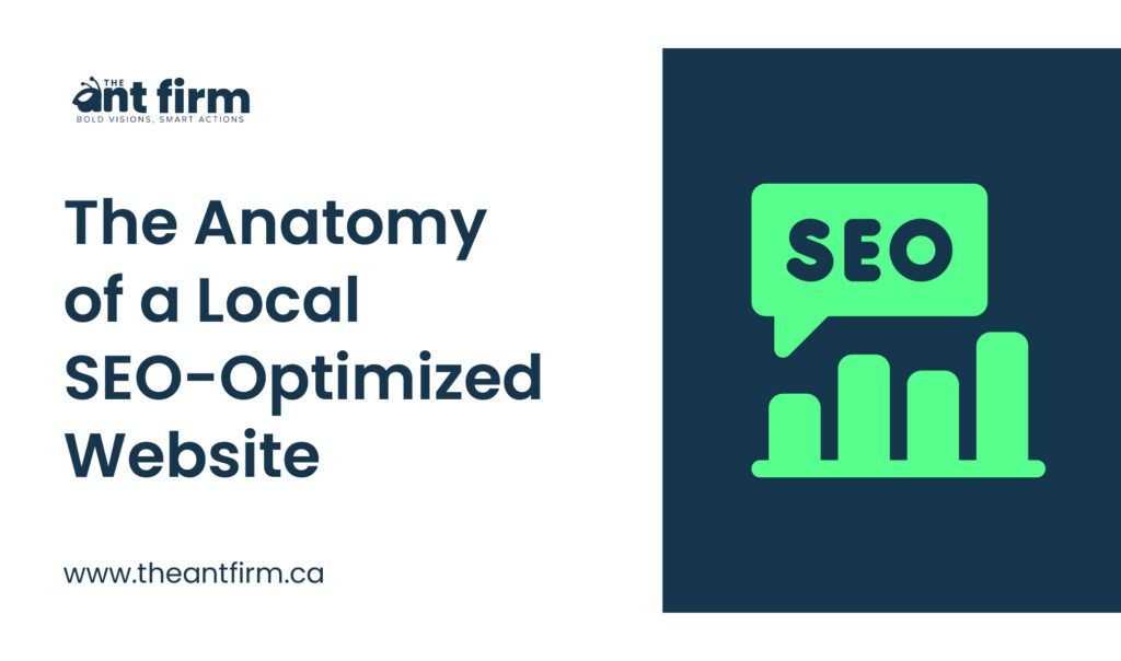 Illustration showing how a local SEO-optimized website helps businesses appear on maps and local search results