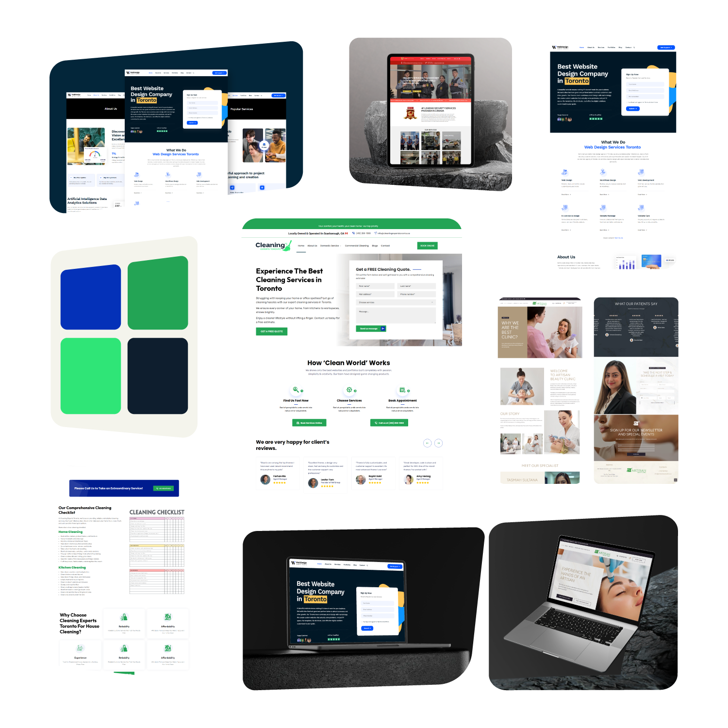 Local-first web design Toronto example showing SEO-ready website layout built for Toronto businesses