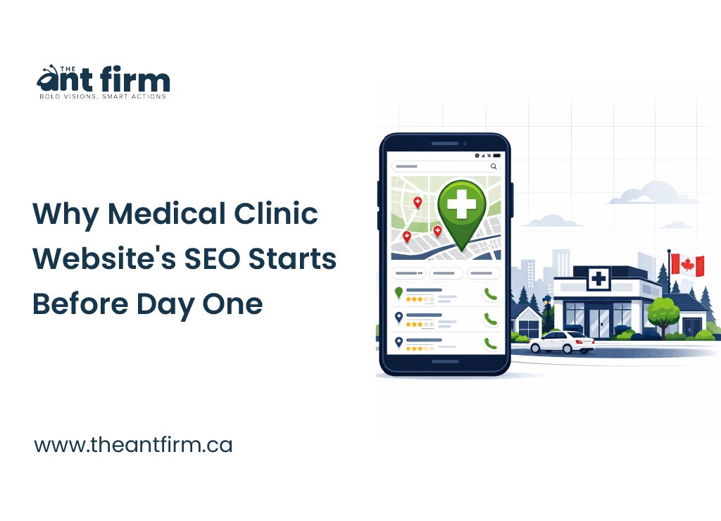 medical clinic website SEO starts before day one - The Ant Firm