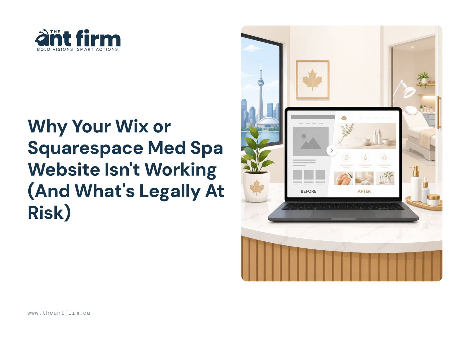 wix med spa website - The Ant Firm