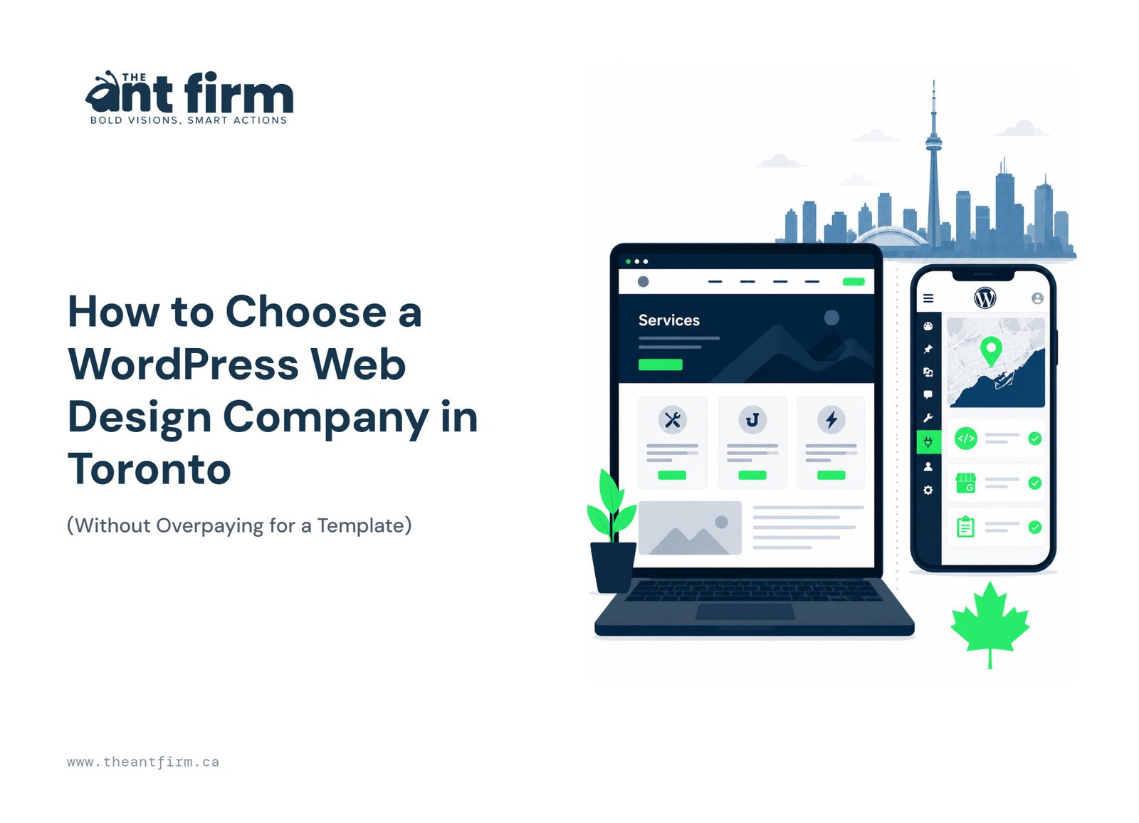wordpress web design company toronto - The Ant Firm
