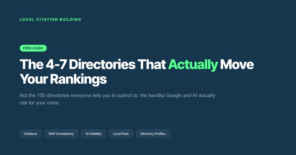 local citation building guide for Toronto small businesses