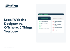 local website designer - The Ant Firm